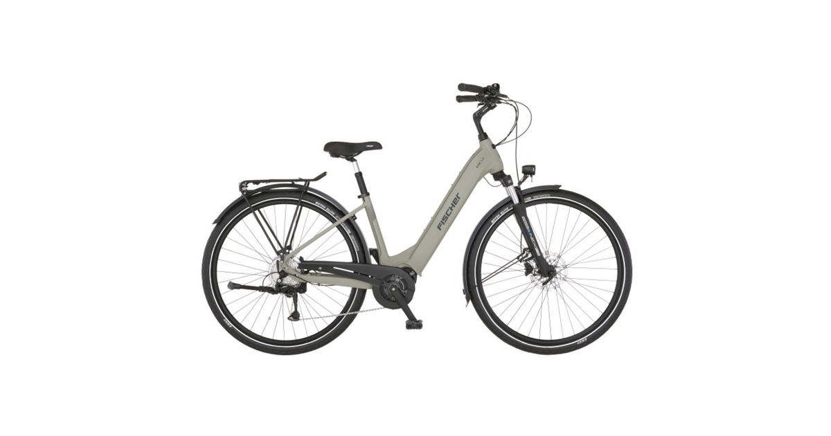 FISCHER Fahrrad Cita 3.3i, Pedelec(hellgrau, 28", 50 cm Rahmen)