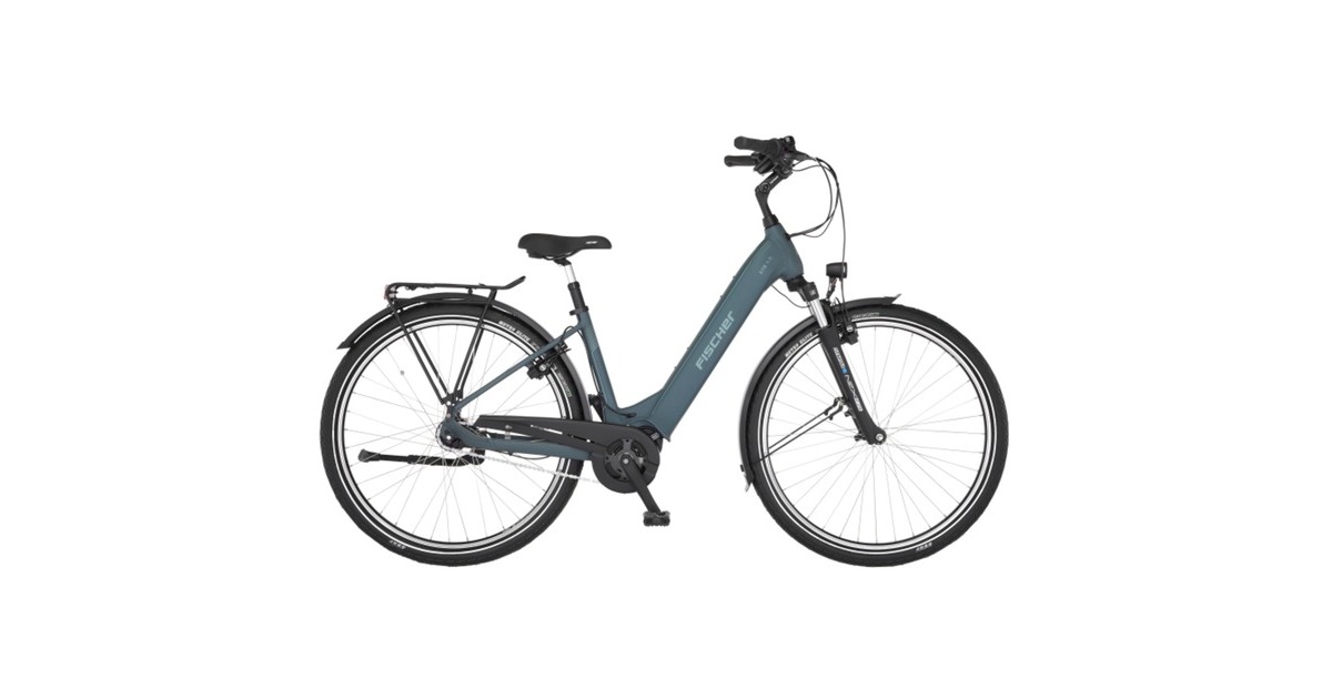 FISCHER Fahrrad Cita 4.2i, Pedelec(grüngrau, 28", 50 cm Rahmen)