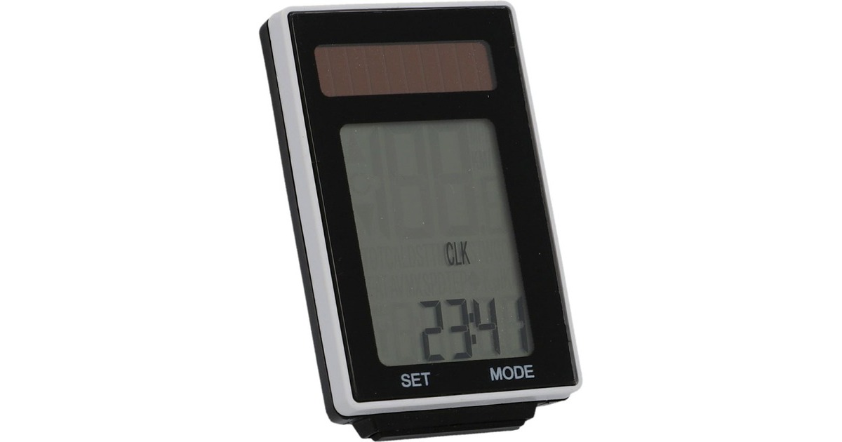 FISCHER Fahrrad Computer Funk Solar, Fahrradcomputer(schwarz, 22 Funktionen)