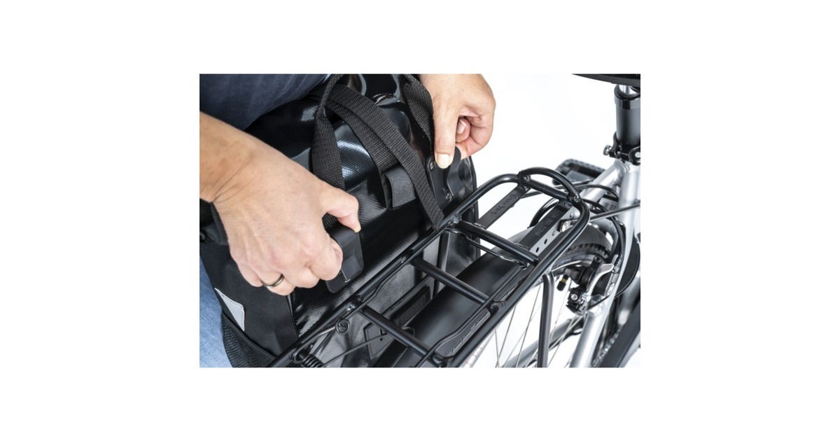 FISCHER Fahrrad Gepäckträgertasche Kurier, Fahrradkorb/-tasche(schwarz)