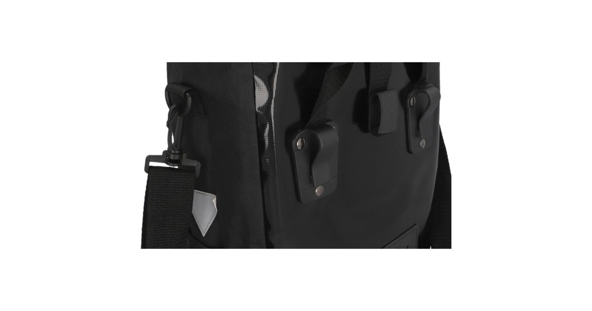 FISCHER Fahrrad Gepäckträgertasche Kurier, Fahrradkorb/-tasche(schwarz)