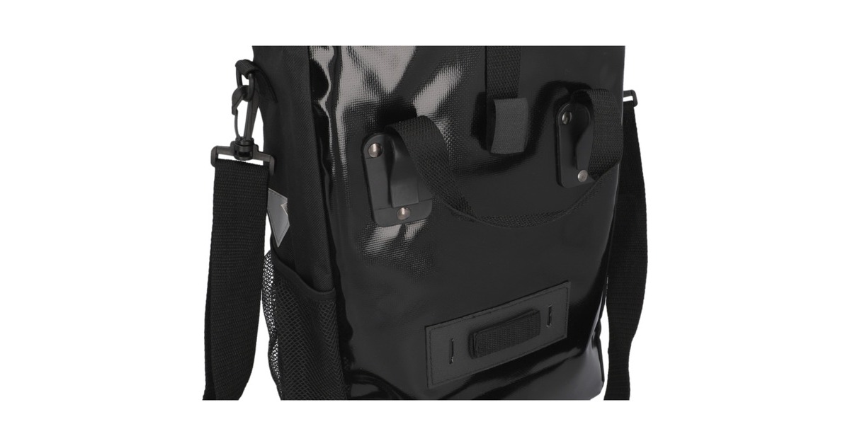 FISCHER Fahrrad Gepäckträgertasche Kurier, Fahrradkorb/-tasche(schwarz)