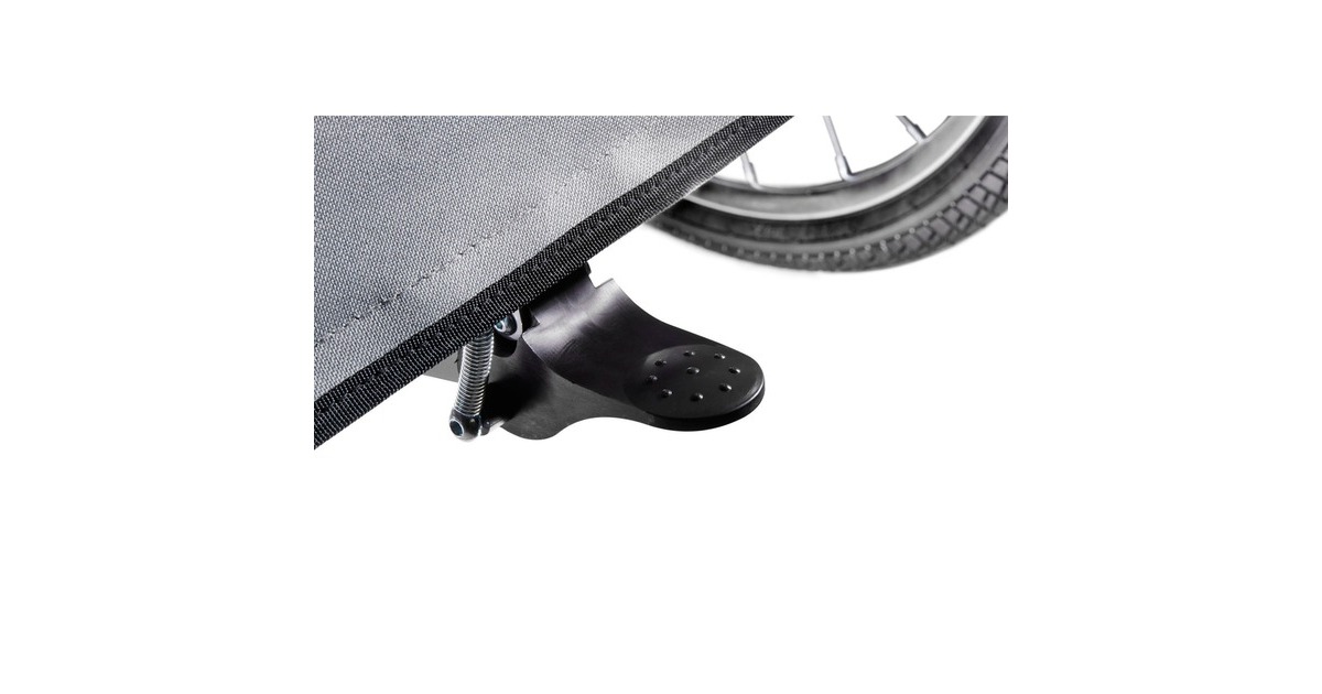 FISCHER Fahrrad Kinder-Fahrradanhänger Komfort(grün/grau)