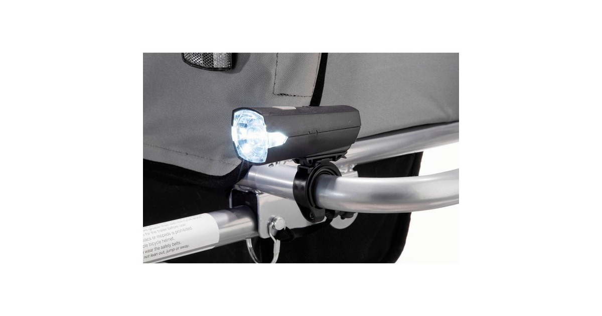 FISCHER Fahrrad Kinder-Fahrradanhänger Komfort(grün/grau)