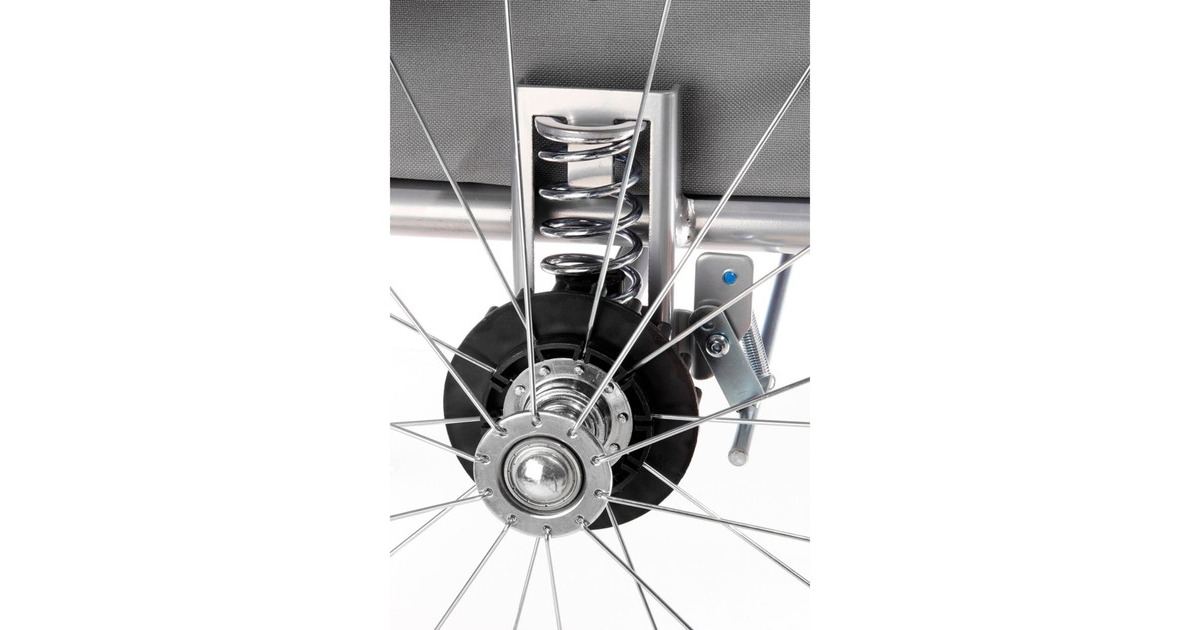 FISCHER Fahrrad Kinder-Fahrradanhänger Komfort(grün/grau)