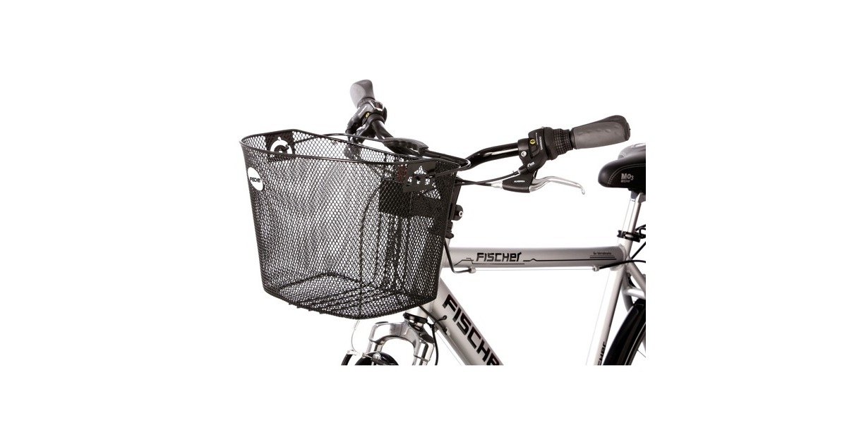 FISCHER Fahrrad Lenker-Korb mit Schnellbefestigung, Fahrradkorb/-tasche