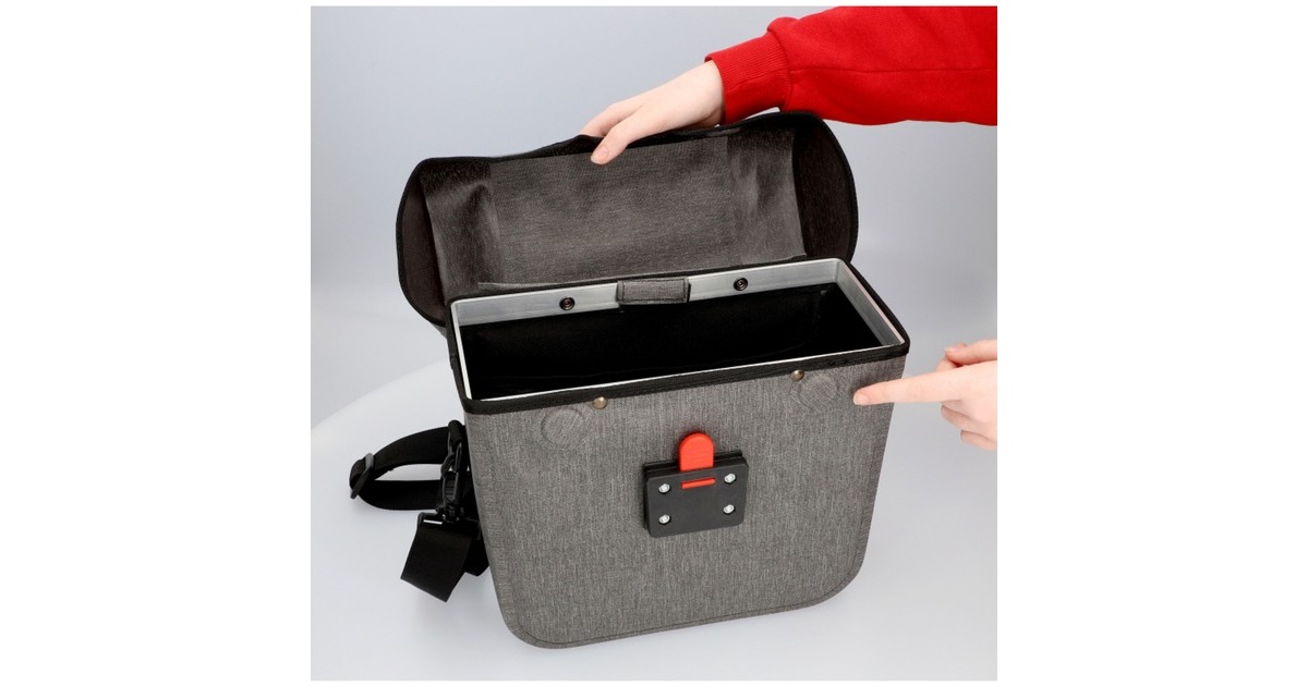 FISCHER Fahrrad Lenkertasche Cita, Fahrradkorb/-tasche(grau)