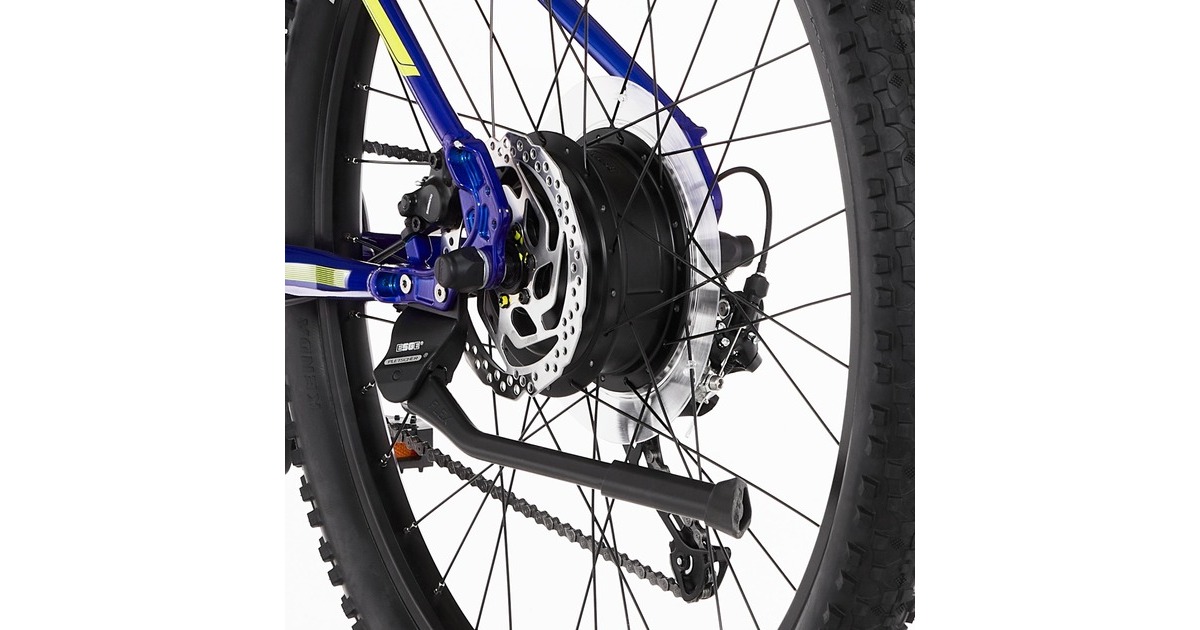 FISCHER Fahrrad Montis 2.1 Junior, Pedelec(blau (glänzend)/gelb, 38 cm Rahmen, 27,5