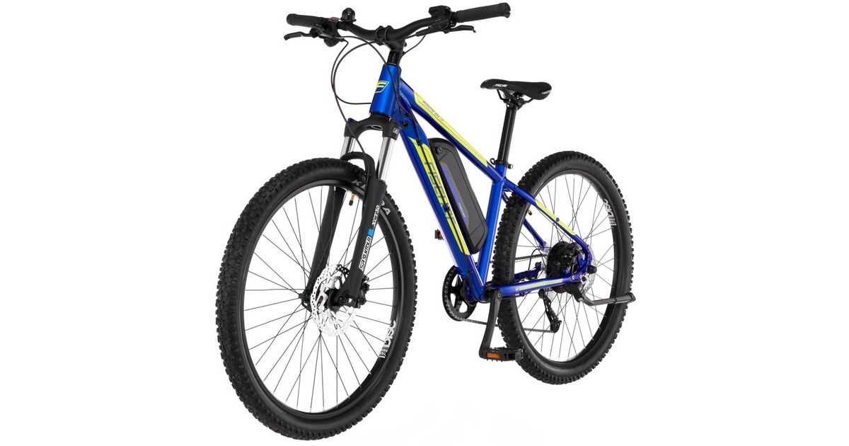FISCHER Fahrrad Montis 2.1 Junior, Pedelec(blau (glänzend)/gelb, 38 cm Rahmen, 27,5