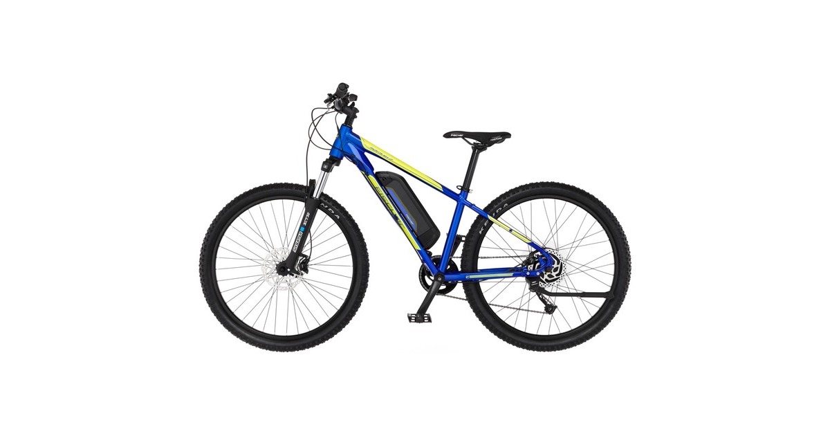 FISCHER Fahrrad Montis 2.1 Junior, Pedelec(blau (glänzend)/gelb, 38 cm Rahmen, 27,5