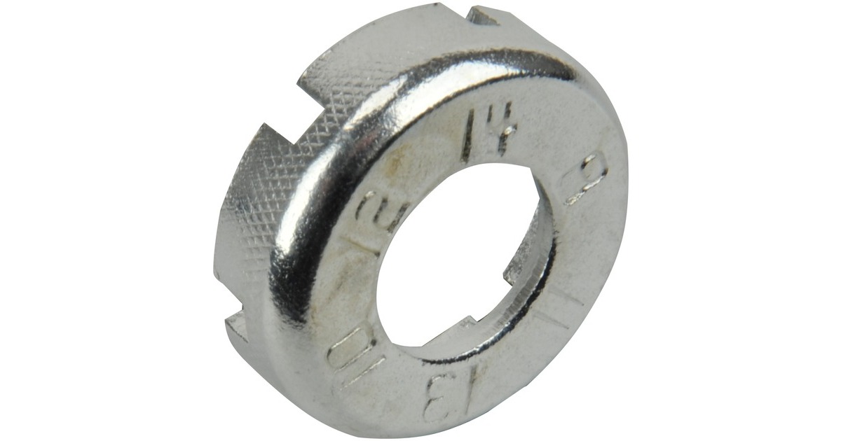 FISCHER Fahrrad Nippelspanner, rund(silber)