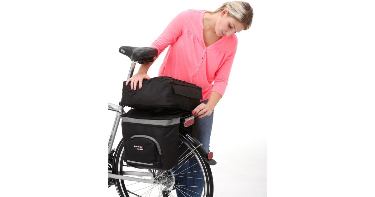 FISCHER Fahrrad Tasche Gepäckträger 3fach, Fahrradkorb/-tasche