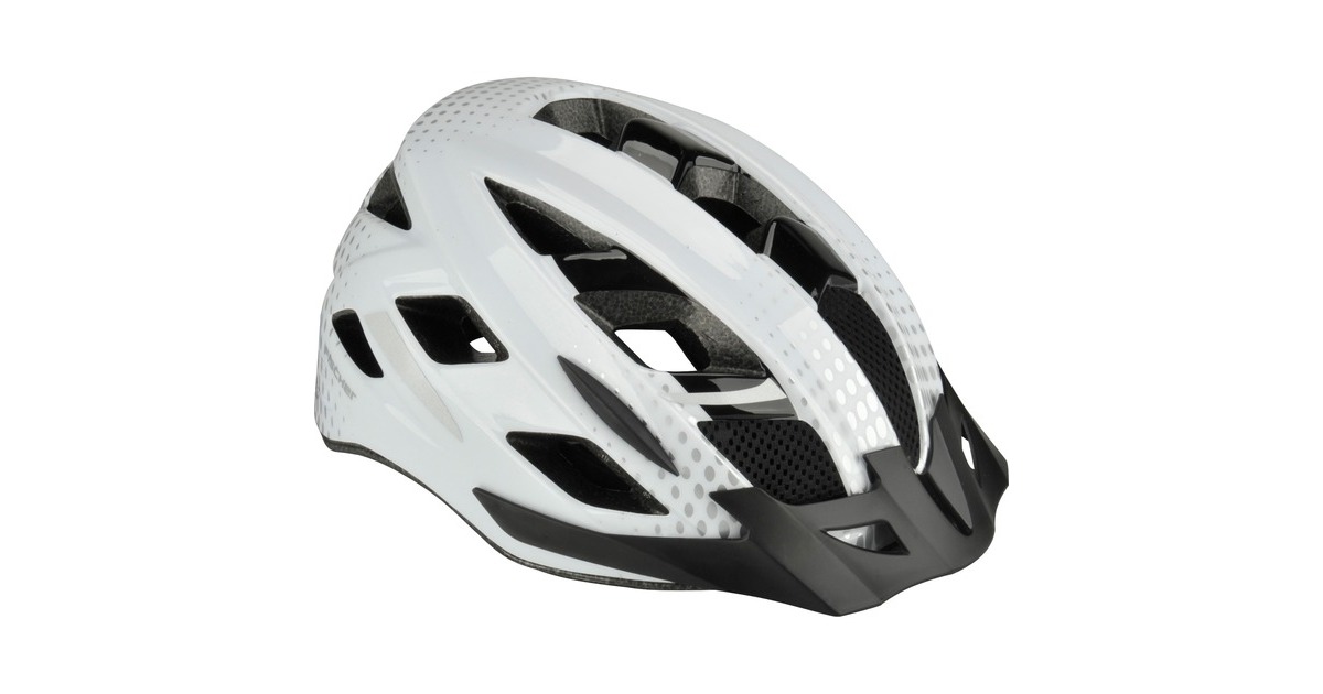 FISCHER Fahrrad Urban Lano , Helm(weiß/schwarz, Größe S/M, 52 - 59 cm)