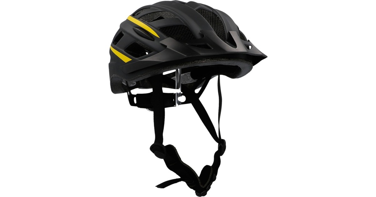 FISCHER Fahrrad Urban Montis, Helm(schwarz/gelb, Größe 52-59 cm)