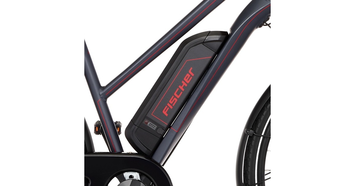FISCHER Fahrrad Viator 1.0 Damen, Pedelec(anthrazit, 44 cm Rahmen, 28