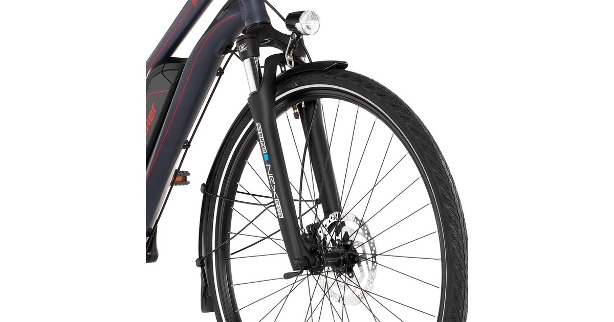 FISCHER Fahrrad Viator 1.0 Damen, Pedelec(anthrazit, 44 cm Rahmen, 28
