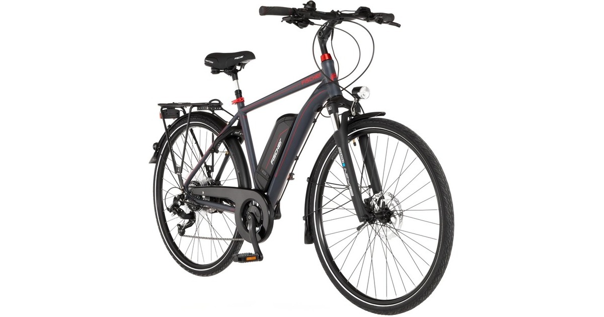 FISCHER Fahrrad Viator 1.0 Herren, Pedelec(anthrazit, 50 cm Rahmen, 28