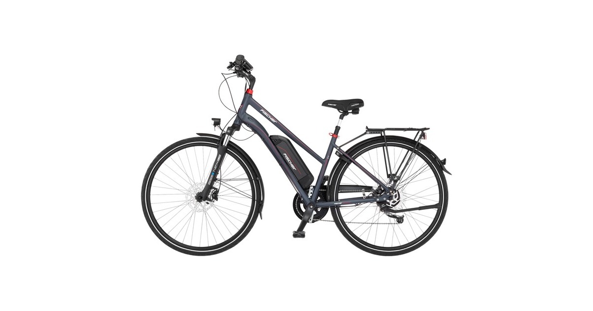 FISCHER Fahrrad Viator 2.0 Damen, Pedelec(anthrazit, 44 cm Rahmen, 28