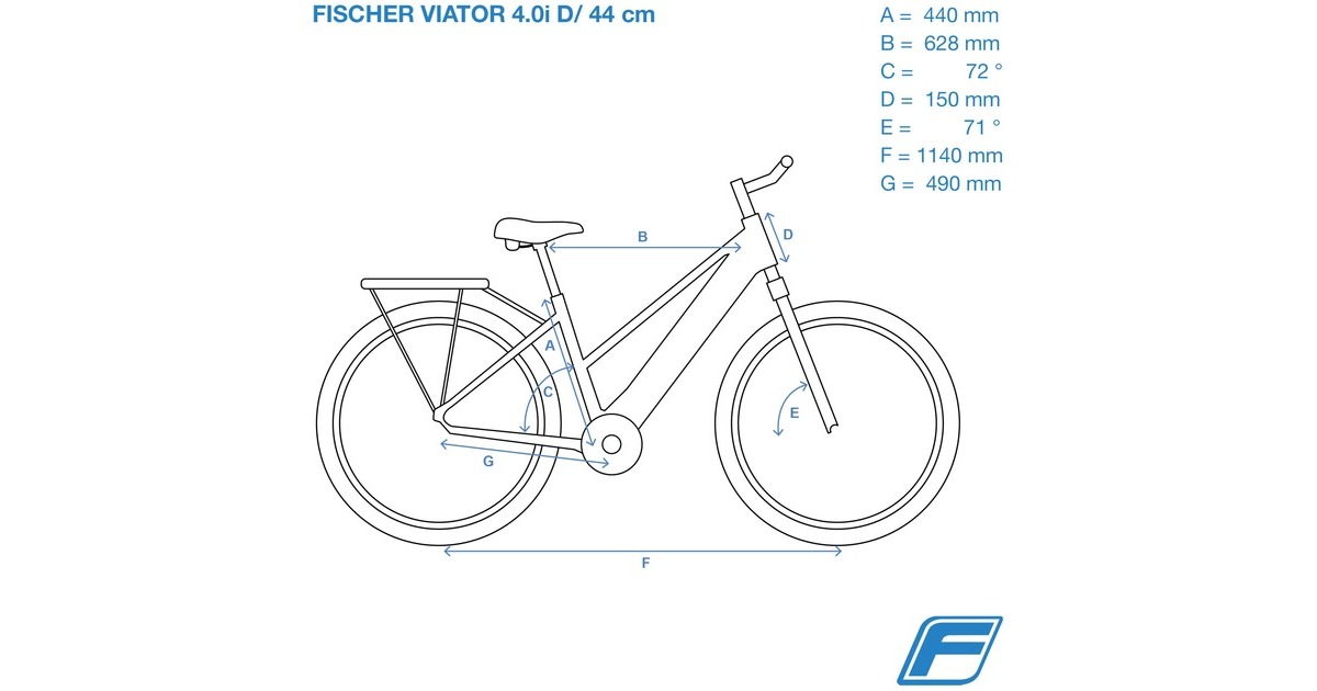 FISCHER Fahrrad Viator 4.1i Damen, Pedelec(schwarz (matt), 44 cm Rahmen, 28