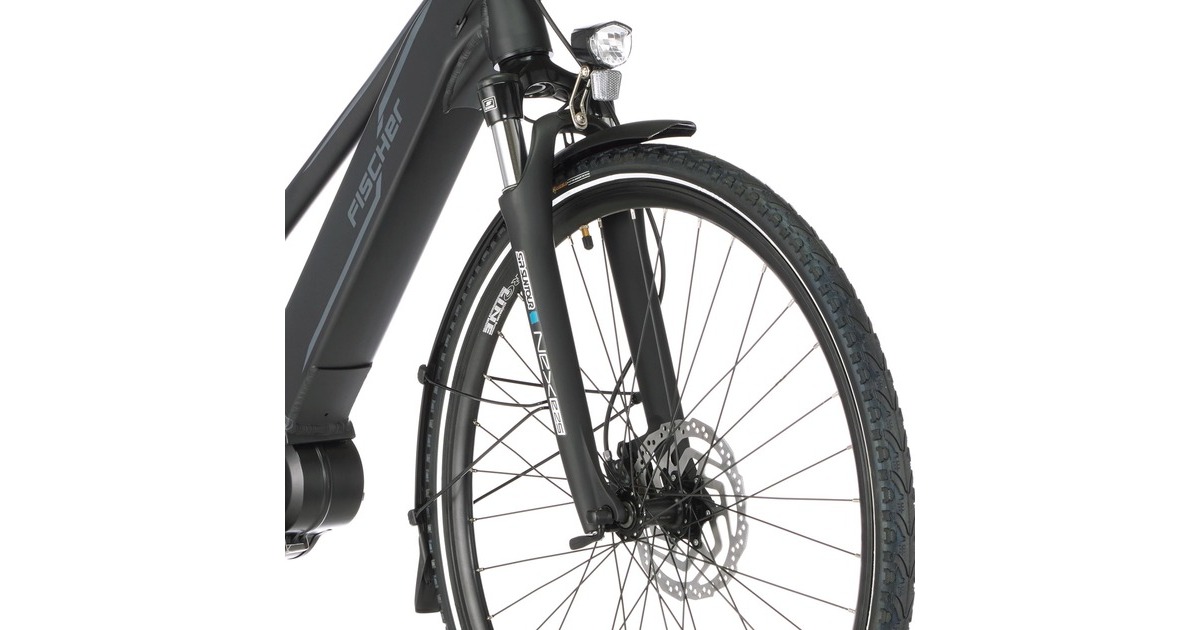 FISCHER Fahrrad Viator 4.1i Damen, Pedelec(schwarz (matt), 44 cm Rahmen, 28