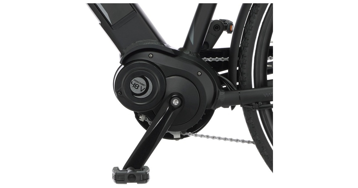 FISCHER Fahrrad Viator 4.1i Damen, Pedelec(schwarz (matt), 44 cm Rahmen, 28