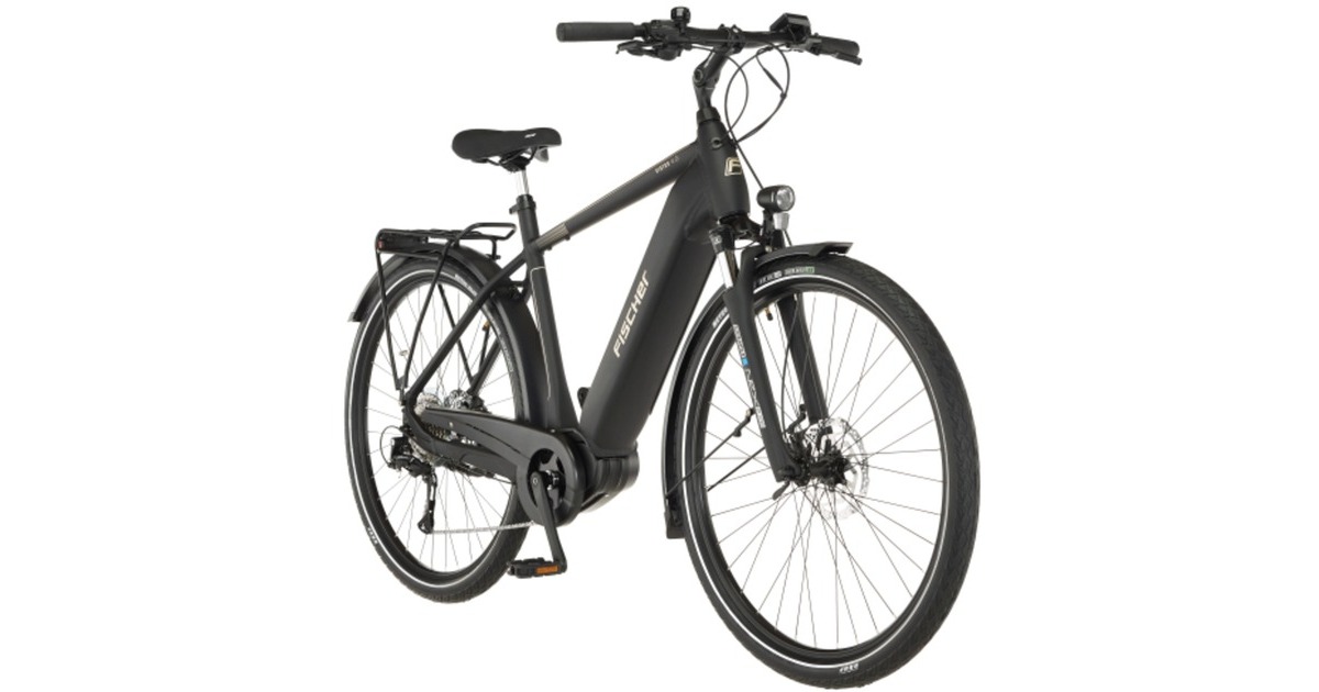 FISCHER Fahrrad Viator 4.2i Herren, Pedelec(schwarz, 28cm, 55 cm Rahmen)