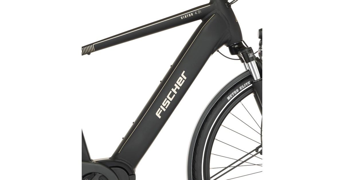 FISCHER Fahrrad Viator 4.2i Herren, Pedelec(schwarz, 28cm, 55 cm Rahmen)