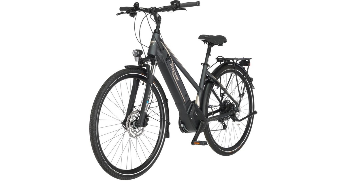 FISCHER Fahrrad Viator 5.0i Damen, Pedelec(grau, 44 cm Rahmen, 28