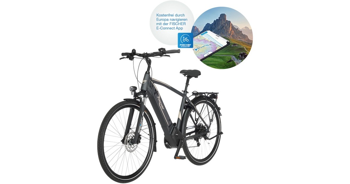 FISCHER Fahrrad Viator 5.0i Herren, Pedelec(grau, 55 cm Rahmen, 28 FISCHER Fahrrad Viator 5.0i Herren, Pedelec(grau, 55 cm Rahmen, 28