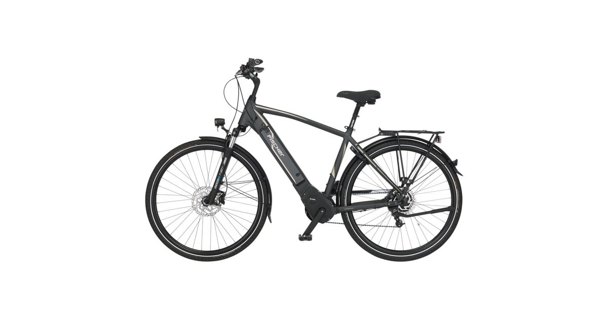 FISCHER Fahrrad Viator 5.0i Herren, Pedelec(grau, 55 cm Rahmen, 28