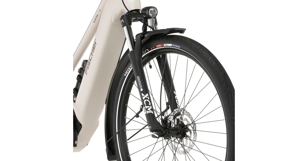 FISCHER Fahrrad Viator 7.0i, Pedelec(hellgrau, 28