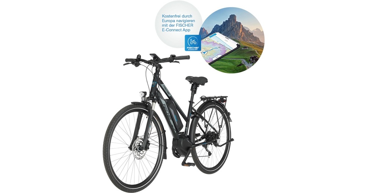 FISCHER Fahrrad Viator ETD 1861, Pedelec(schwarz (matt))