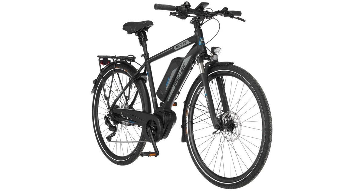 FISCHER Fahrrad Viator ETH 1861, Pedelec(schwarz (matt), 50 cm Rahmen, 28