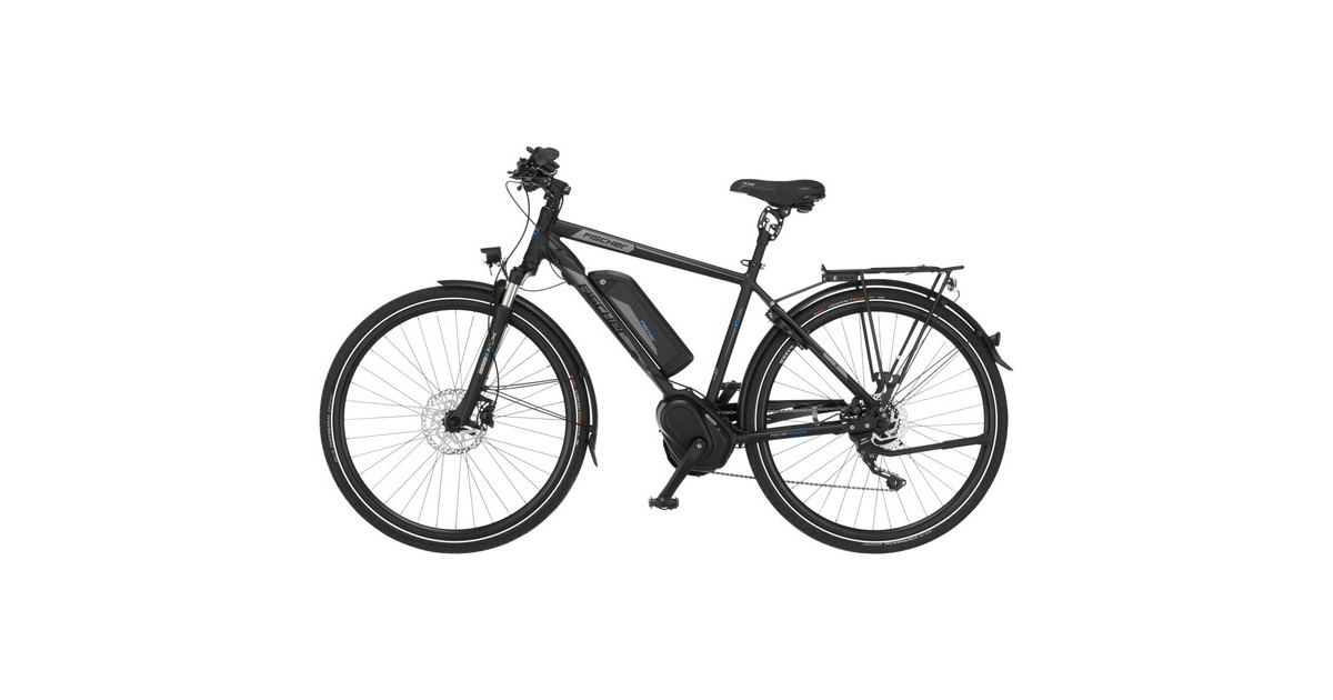 FISCHER Fahrrad Viator ETH 1861, Pedelec(schwarz (matt), 50 cm Rahmen, 28