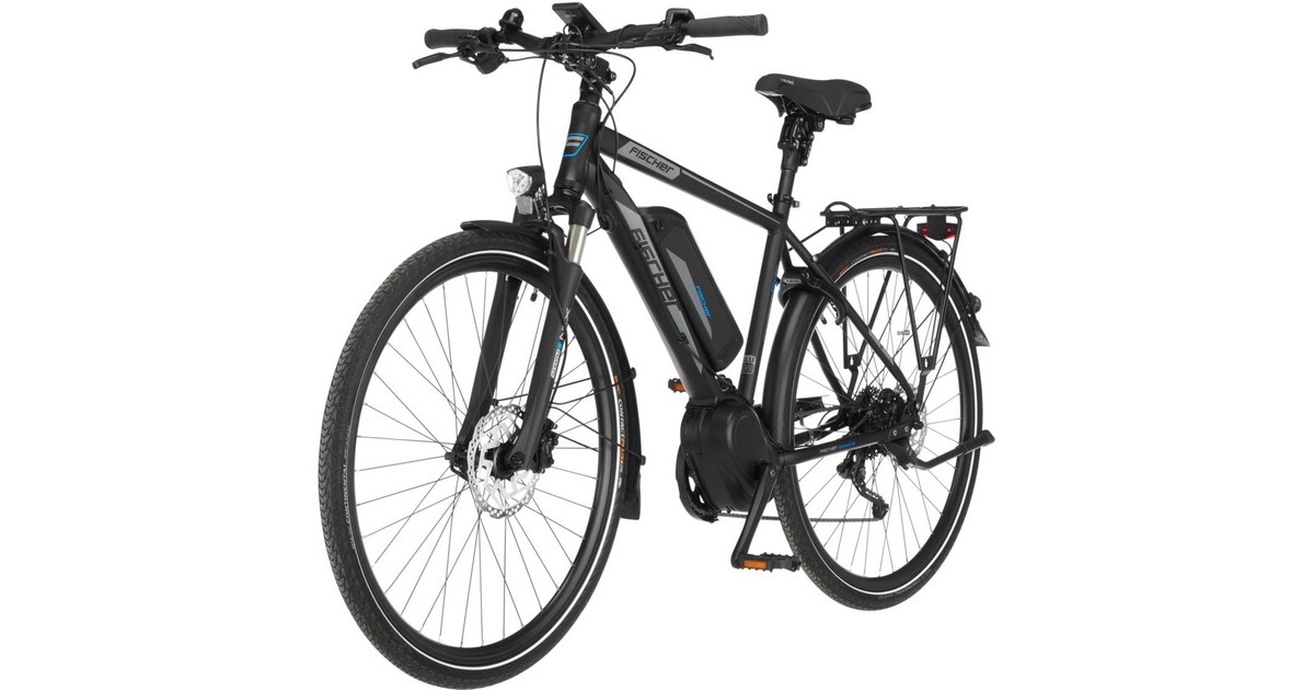 FISCHER Fahrrad Viator ETH 1861, Pedelec(schwarz (matt), 50 cm Rahmen, 28