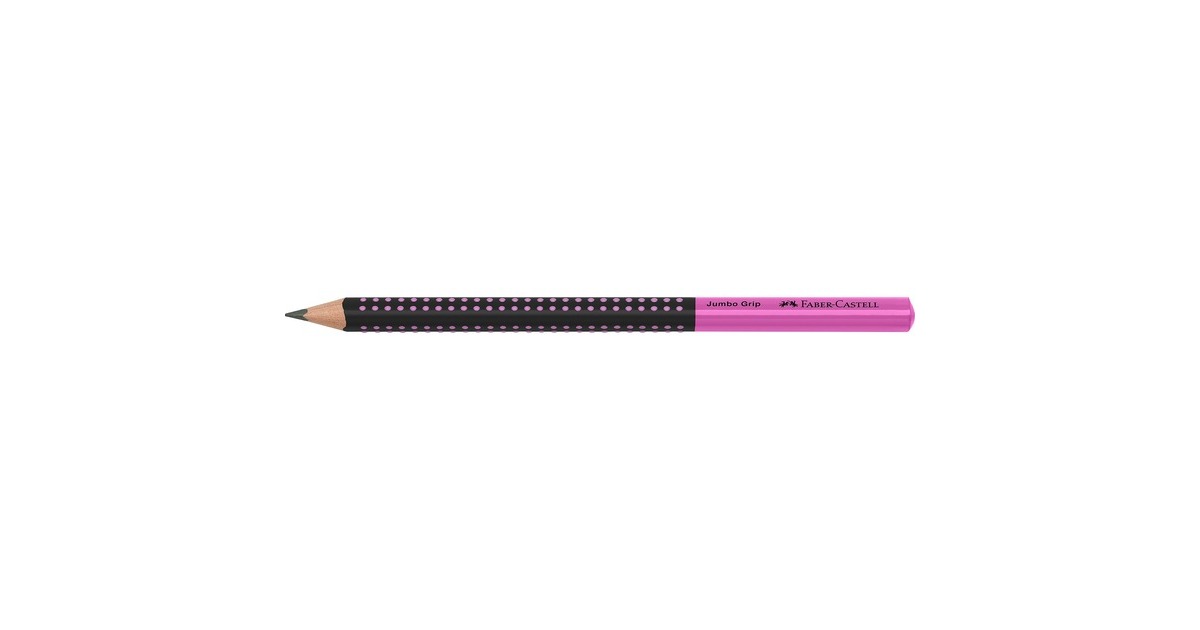 Faber-Castell Bleistift Jumbo Grip Two Tone(schwarz/pink)