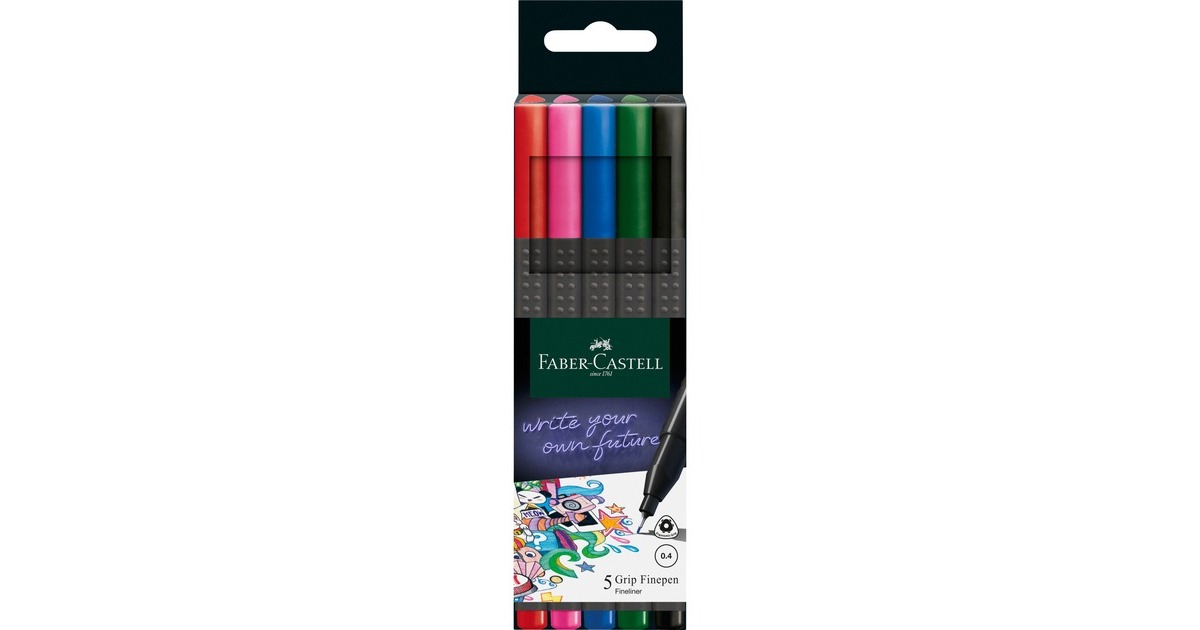 Faber-Castell Grip Finepen basic, Set(5 Stück) Faber-Castell Grip Finepen basic, Set(5 Stück)