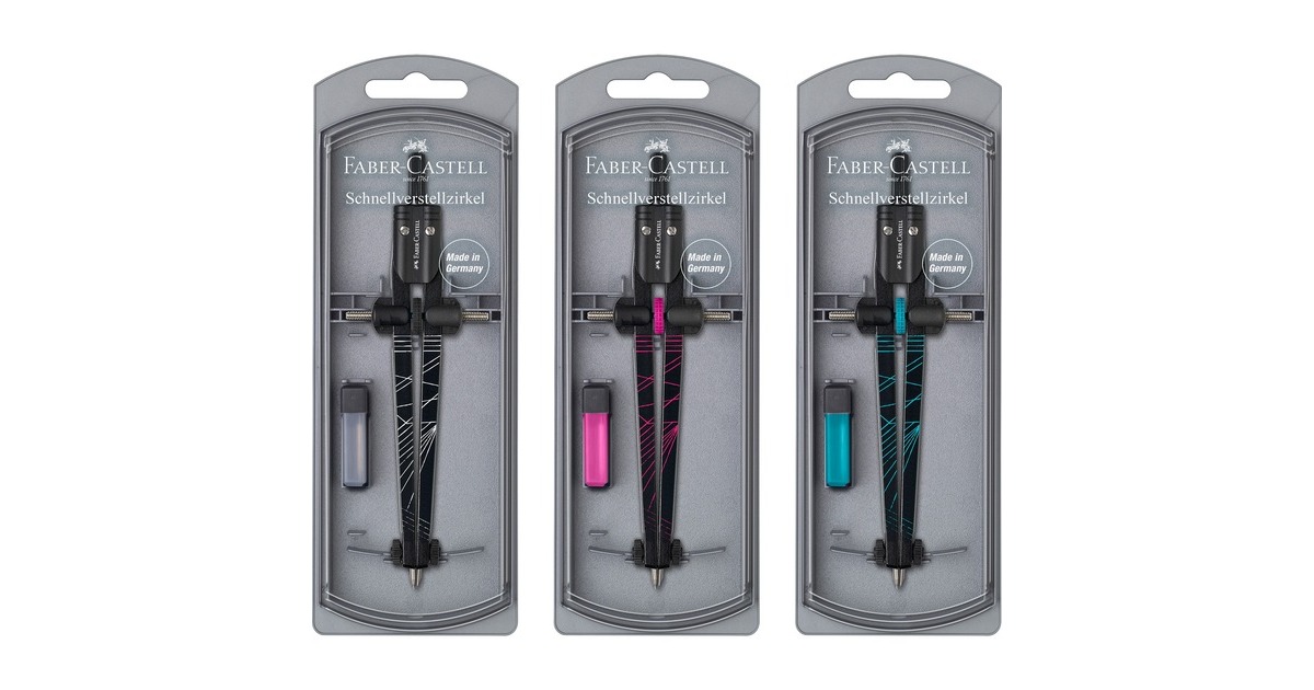 Faber-Castell Schnellverstellzirkel Twister(sortierter Artikel, ein Zirkel)