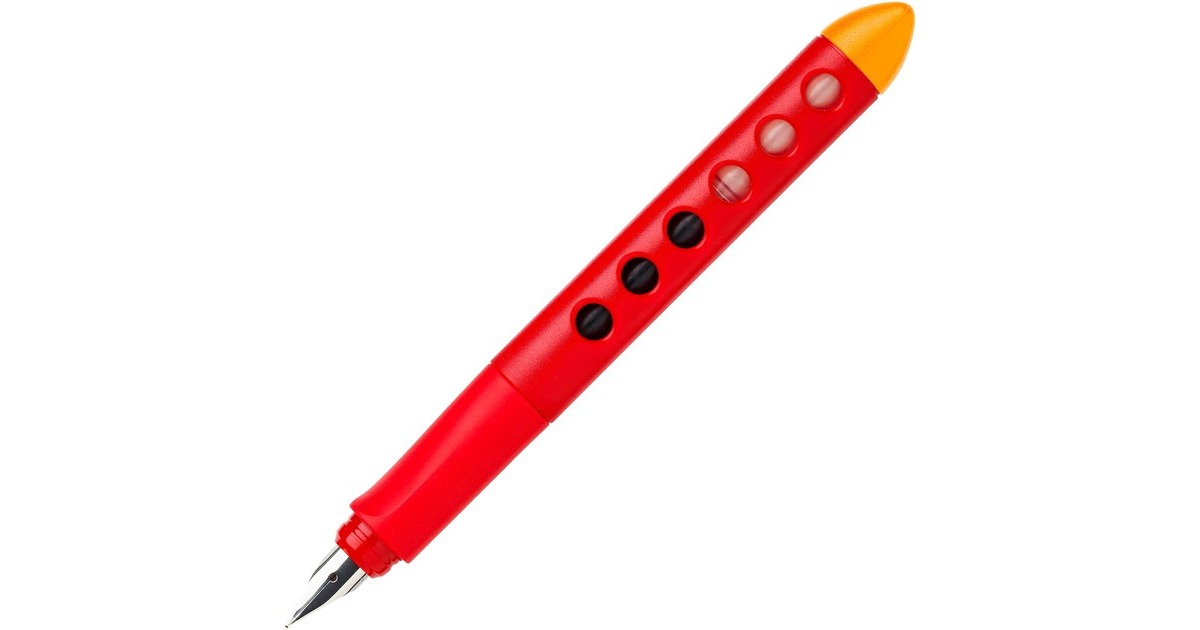 Faber-Castell Scribolino Schulfüller, Rechtshänder, rot, Füllfederhalter(rot)