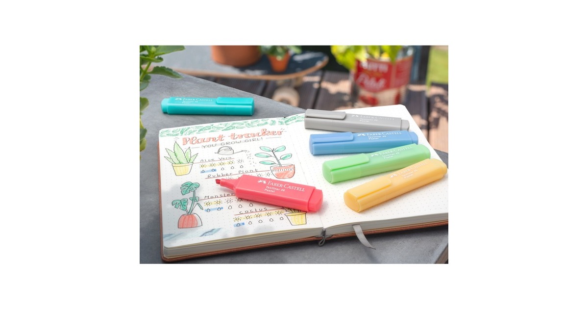 Faber-Castell Textliner 46 Pastell, 4er Etui, Stift
