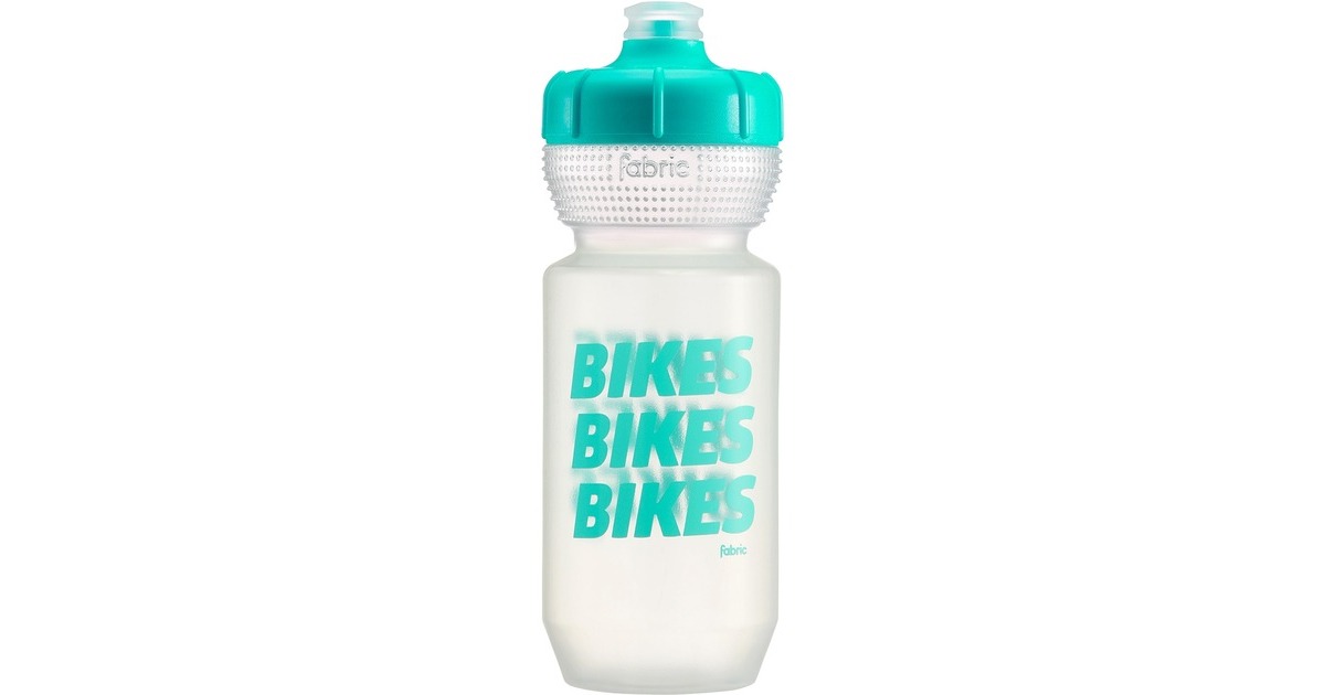 Fabric Gripper Trinkflasche BIKES BIKES BIKES, 600ml(mint/transparent)