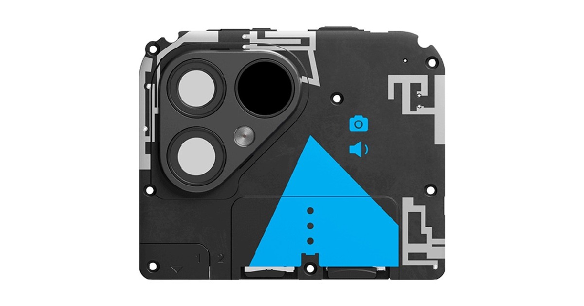 Fairphone 5 Top-Einheit, Modul(schwarz)