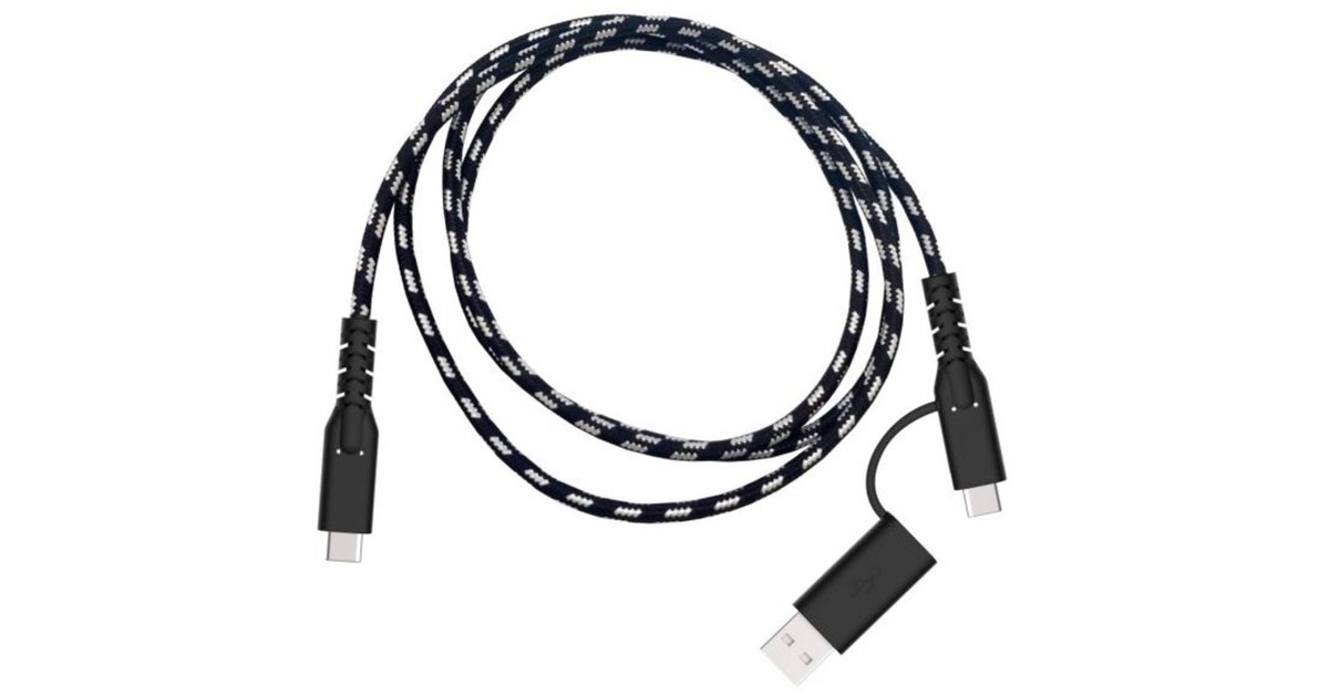 USB-C Stecker(schwarz/weiß, 1,2 Meter)