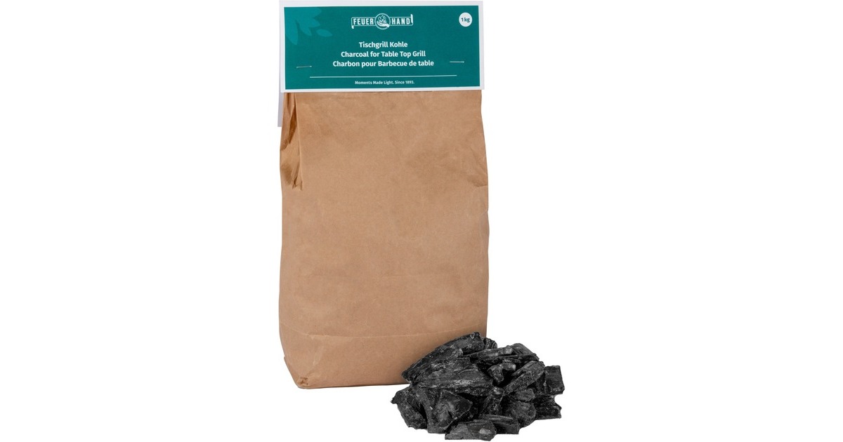 Feuerhand Tischgrill Kohle, Holzkohle(1 kg)