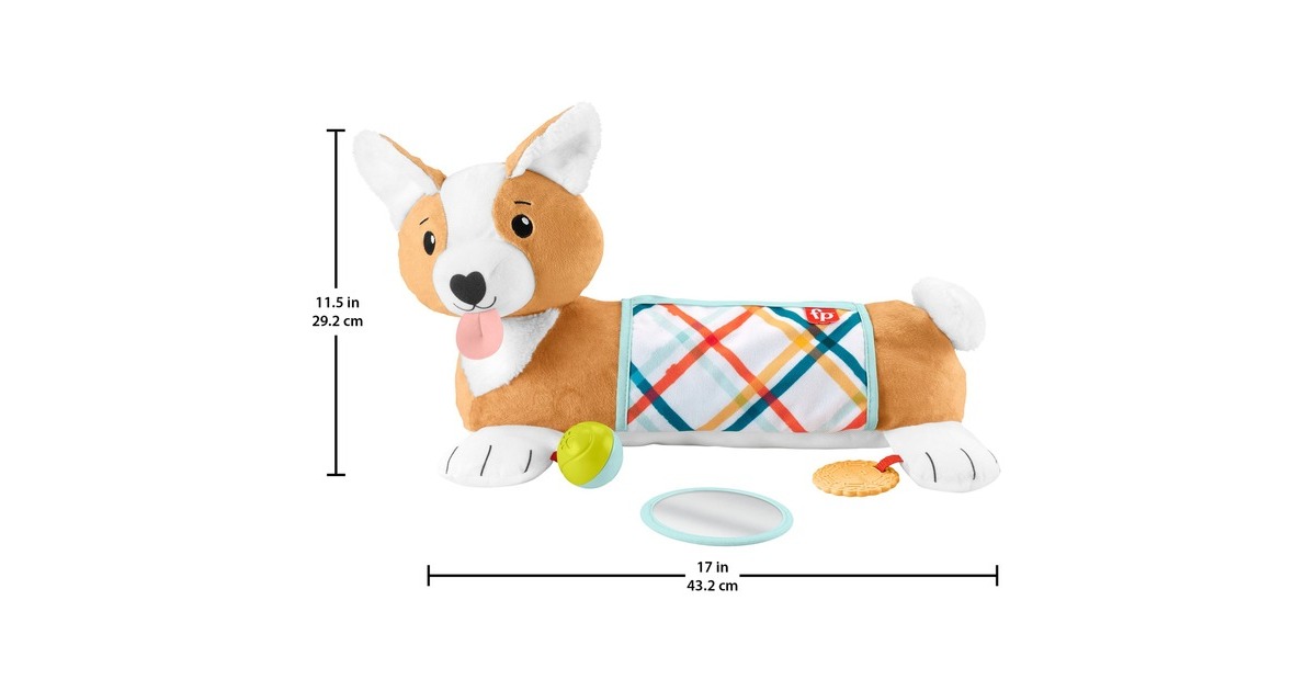 Fisher-Price 3-in-1 Hündchen Spielkissen, Kuscheltier