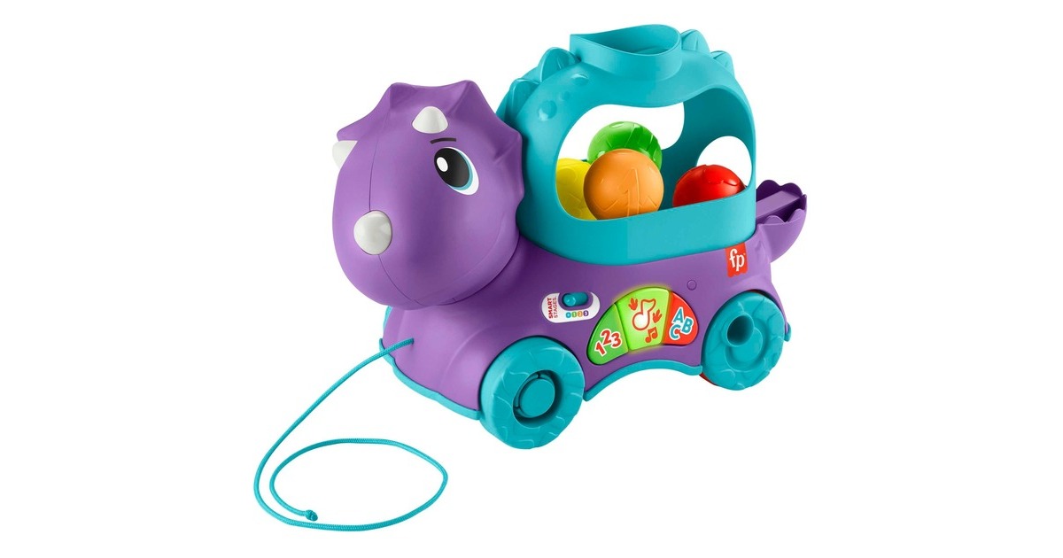 Fisher-Price Bällespaß Nachzieh-Dino, Geschicklichkeitsspiel