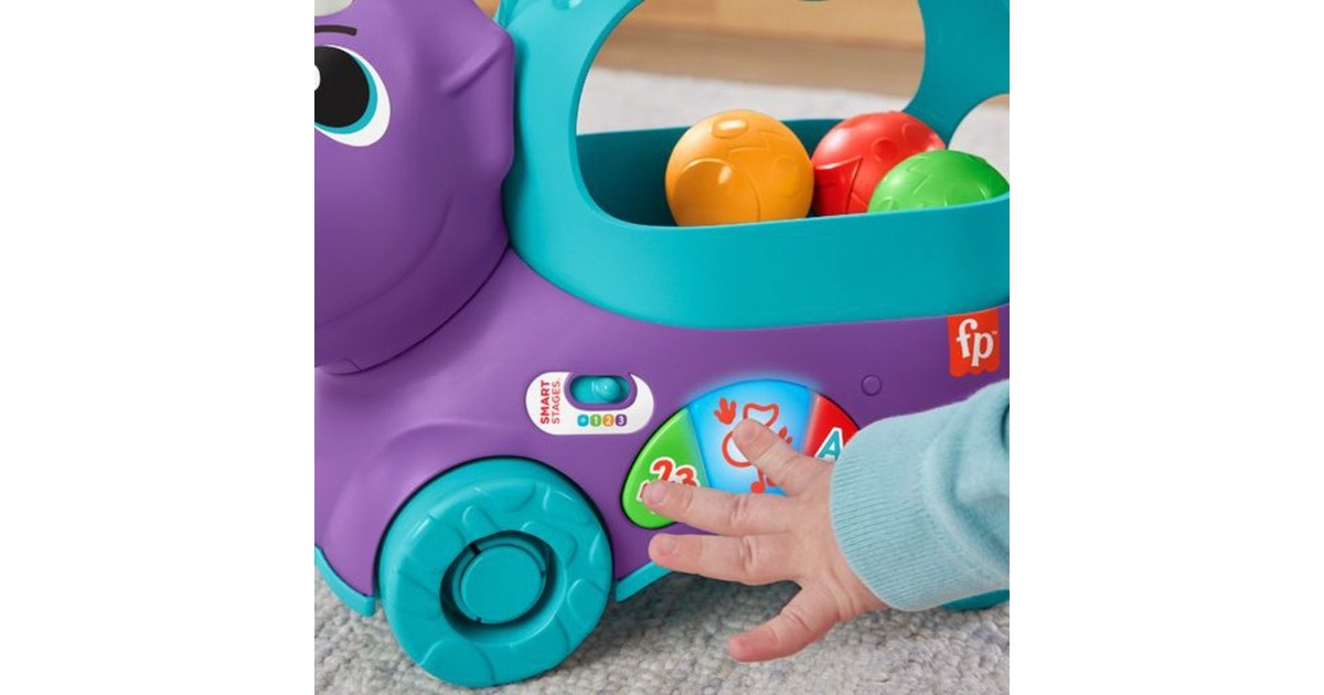 Fisher-Price Bällespaß Nachzieh-Dino, Geschicklichkeitsspiel