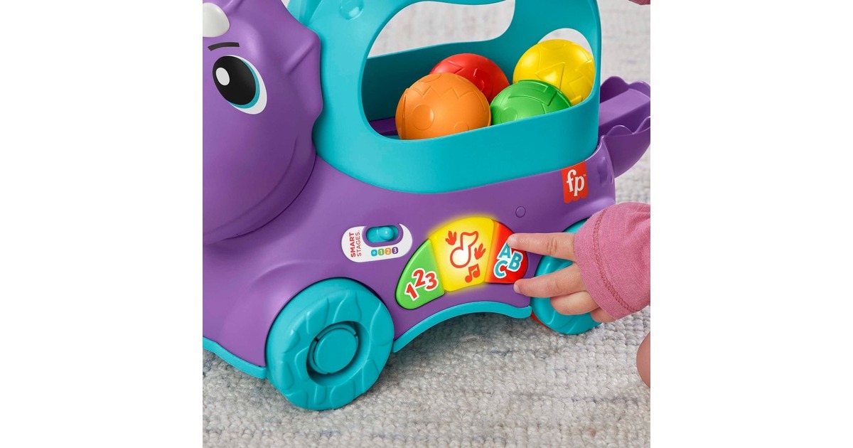 Fisher-Price Bällespaß Nachzieh-Dino, Geschicklichkeitsspiel