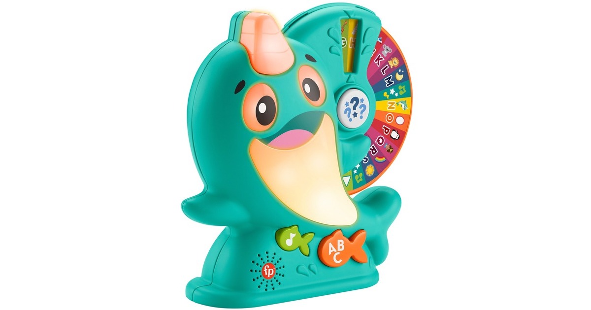 Fisher-Price BlinkiLinkis Glücksrad Narwal, Spielfigur(mehrfarbig)