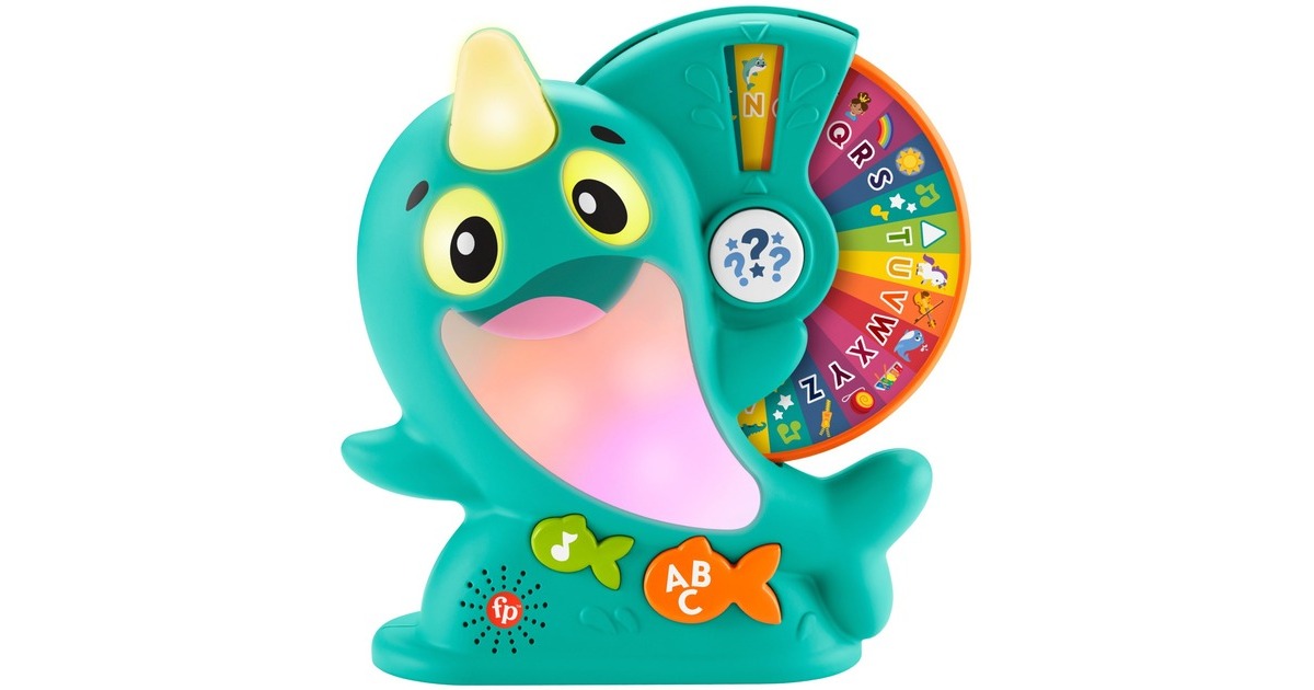 Fisher-Price BlinkiLinkis Glücksrad Narwal, Spielfigur(mehrfarbig)